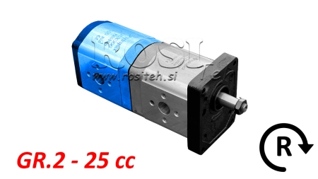 BOMBA HIDRÁULICA 20C25X066 TRASERA GR.2 25 CC DERECHA