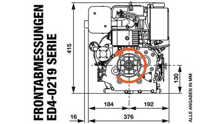 dieselmoottori 219cc-3.13kW-3,600 RPM-H-KW20x53-käsikäynnistys