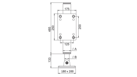 HYDRAULISK BEN BIDIREKTIONAL 365mm - 5.000kg
