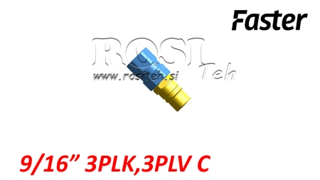 CONECTOR RÁPIDO MACHO PARA MULTI-FASTER 9/16 3PLK 3PLV C PARTE MÓVIL