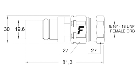 GIUNTO RAPIDO MASCHIO PER MULTI-FASTER 3/8 PARTE MOBILE
