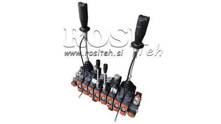 VÁLVULA HIDRÁULICA HIAB 8xPC70 2x JOYSTICK - CONTROL ELÉCTRICO 12V