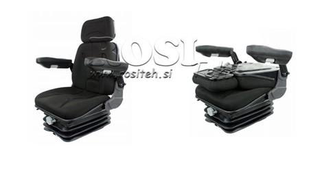 ASIENTO UNIVERSAL PARA TRACTORES Y MÁQUINAS CON DESCANSABRAZOS CÓMODO