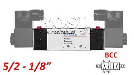 VÁLVULA ELECTROPNEUMÁTICA 5/2 BISTABLE 1/8 PRT-0552-BCC