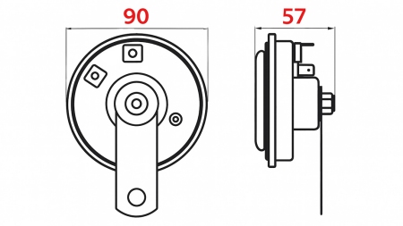 SIREN TÍPUS 1 - HARANG 12V