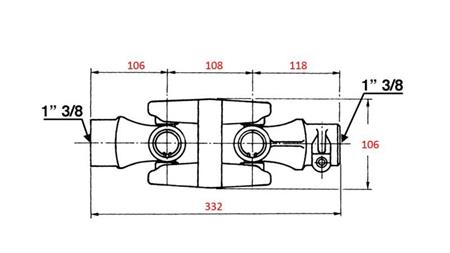 DOBBELT UNIVERSALLED FOR CARDAN kat. 6