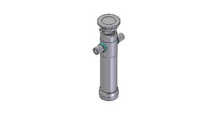 2022S -TELESCOPISK CYLINDER STANDARD/KUGLE 2 TRIN SLAG 595 DIAMETER 80