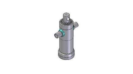 2033F -TELESCOPISK CYLINDER STANDARD/HUL 3 TRIN SLAG 683 DIAMETER 95
