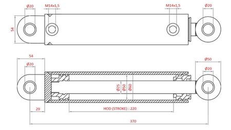 CILINDRO DE DIRECCIÓN HIDRÁULICO FIAT-NEW HOLLAND OEM-87521950, 47582858