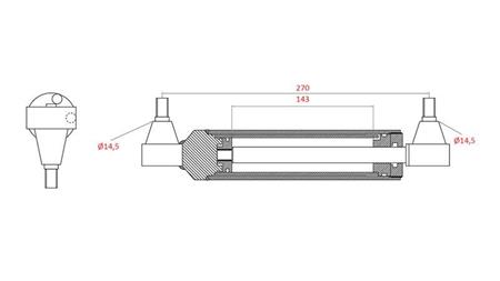 CILINDRO DE DIRECCIÓN HIDRÁULICA MASSEY FERGUSON OEM-3401240M91, 0011403U91, 192749M92, 168009M92, 183