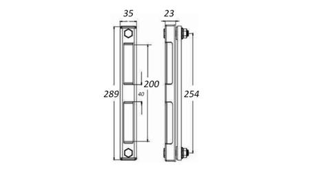 ESCALA DE MEDICIÓN DE TEMPERATURA EXTENDIDA M12 - 254mm