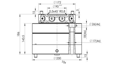 ROTADOR HIDRÁULICO CPR5-01 10000/5000 KG