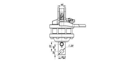 ROTADOR HIDRÁULICO 1000/500 KG CON EJE