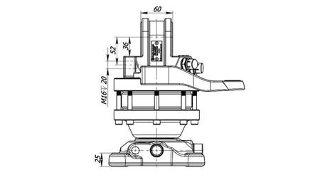 ROTADOR HIDRÁULICO 3000/1500 KG CON BRIDA
