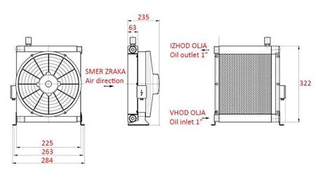 ENFRIADOR DE ACEITE ECO DC 12V 30-100 LIT