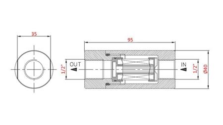 HIDRAVLIČNI TLAČNI FILTER 1/2 - 30u - 20LIT - 220bar
