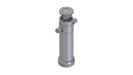 3067S -TELESCOPISK CYLINDER STANDARD/KUGLE 4 TRIN SLAG 1390 DIAMETER 112