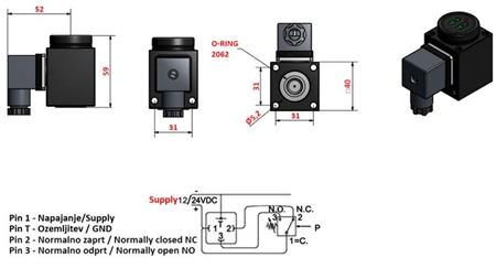 INTERRUPTOR DE PRESIÓN ELECTRÓNICO KL55 0-200 BAR (MÁX.500BAR)