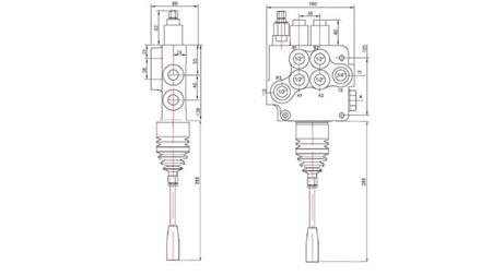 VÁLVULA HIDRÁULICA 2xP80 JOYSTICK