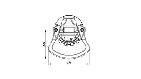 ROTADOR HIDRÁULICO 1000/500 KG CON EJE
