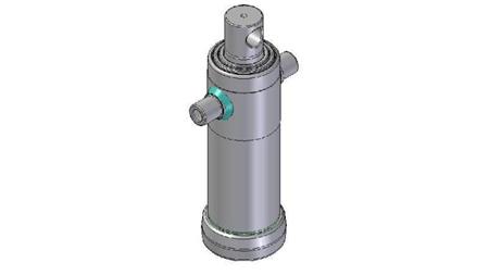 4033F -TELESCOPISK CYLINDER STANDARD/HUL 3 TRIN SLAG 893 DIAMETER 124