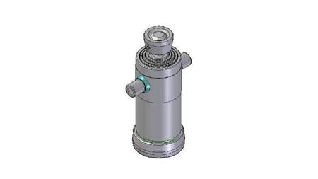 4041S -TELESCOPISK CYLINDER STANDARD/BOLD 4 TRIN SLAG 1040 DIAMETER 152
