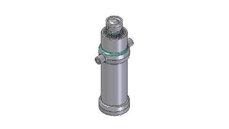 4047S -TELESCOPISK CYLINDER STANDARD/BALL 4 TRIN SLAG 1970 DIAMETER 170