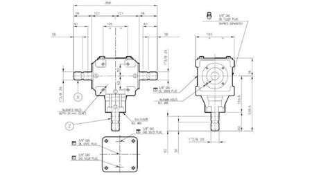 REDUCTOR DE ÁNGULO T-27J 1:1 (55HP-40.4kW)