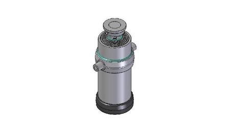 5034S -TELESCOPISK CYLINDER STANDARD/BOLD 5 TRIN SLAG 2050 DIAMETER 215