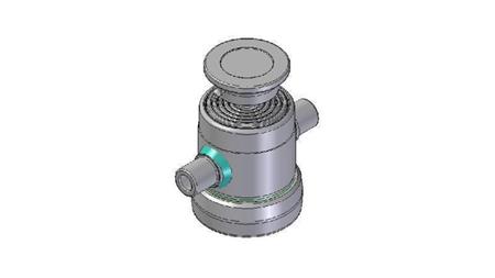 6000S -TELESCOPICKÝ CYLINDR STANDARD/KULIČKA 6 STUPŇŮ ZDVIH 600 PRŮMĚR 124