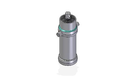 7022F - TELESCOPICKÝ CYLINDR STANDARD/DÍRA 7 STUPŇŮ ZDVIH 3445 PRŮMĚR 190