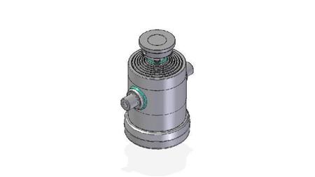 7030S -TELESCOPISK CYLINDER STANDARD/BOLD 7 TRIN REJSE 1632 DIAMETER 240