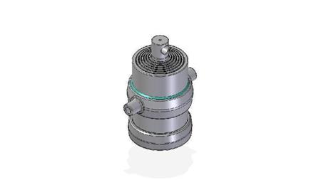 7050F -TELESCOPISK CYLINDER STANDARD/HUL 7 TRIN SLAG 1665 FI 215
