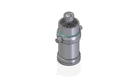 7053S -TELESCOPISK CYLINDER STANDARD/BALL 7 TRIN SLAG 2555 DIAMETER 215