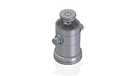 7063S -TELESCOPISK CYLINDER STANDARD/KUGLE 7 TRIN BEVÆGELSE 2192 DIAMETER 270