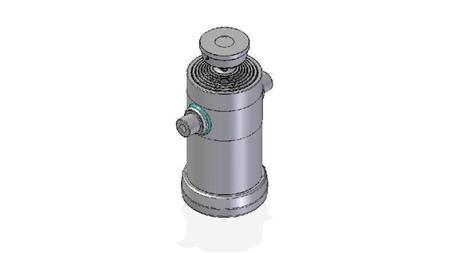 7066S -TELESCOPISK CYLINDER STANDARD/KUGLE 7 TRIN BEVÆGELSE 3032 DIAMETER 270