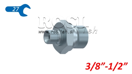 RIDUTTORE IDRAULICO BSP 3/8-1/2