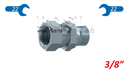 NUT DE GIRATORIO DOBLE HIDRÁULICO 3/8