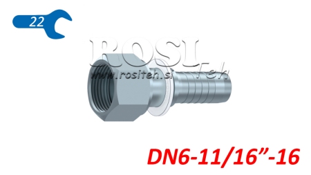 HYDRAULISCHER ANSCHLUSS DKORFS WEIBLICH DN6-11/16-16