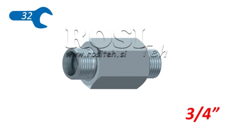 HYDRAULINEN ADAPTERI UROS-UROS 3/4
