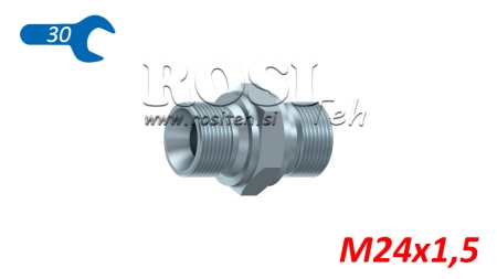 VÁLVULA HIDRÁULICA DOBLE BSP M24X1,5