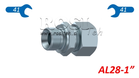 CILINDRO HIDRÁULICO DE DOBLE EFECTO CON TUERCA AL28-BSP1