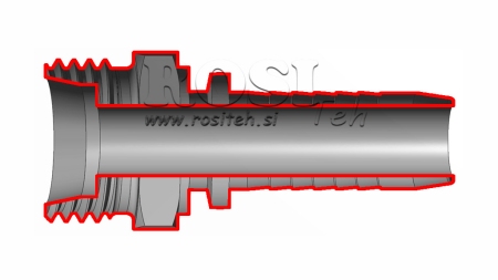 CONEXIÓN HIDRÁULICA CEL 35 L MACHO DN31-M45X2