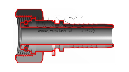 COLLEGAMENTO IDRAULICO DKOL 6 FEMMINA DN5-M12X1.5