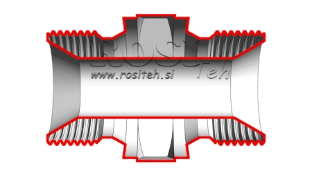 VÁLVULA HIDRÁULICA DUAL BSP 3/8