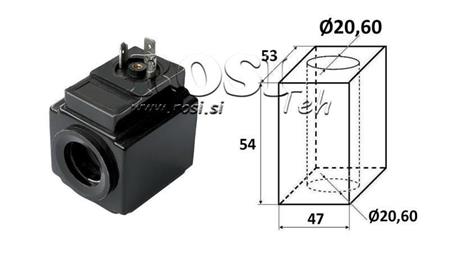 COIL ELECTROMAGNÉTICO 230VAC - DS3 - fi 20.6mm-54mm 176W