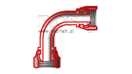 CODO HIDRÁULICO 90° HEMBRA-HEMBRA 3/8