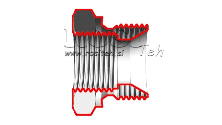 ADAPTADOR HIDRÁULICO MACHO-HEMBRA 2- 1 1/2