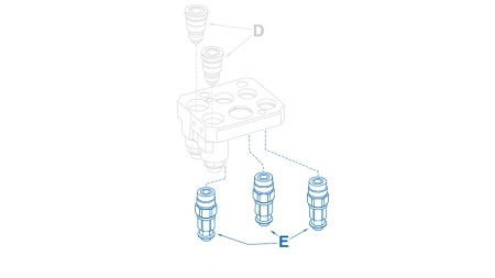 CONECTOR RÁPIDO HEMBRA PARA MULTI-FASTER 3/8 3PLK 3PLV PARTE FIJA