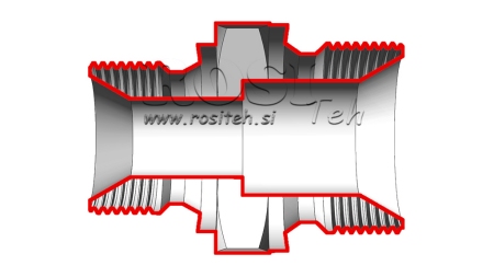RIDUTTORE IDRAULICO BSP 3/8-1/2